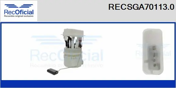 unité d'alimentation de carburant RECOFICIAL RECSGA70113.0