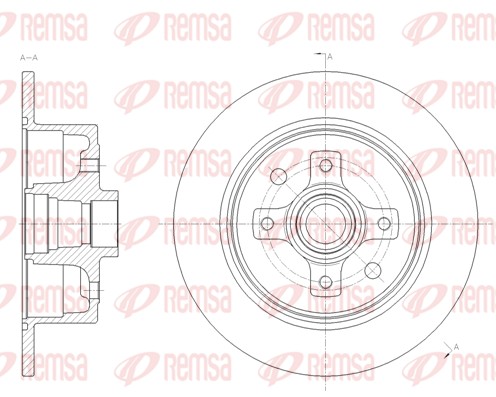 Disque de frein REMSA 6217.00