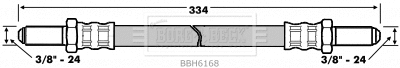 Flexible de frein BORG & BECK BBH6168
