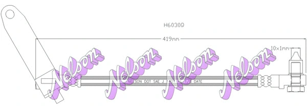 Flexible de frein KAWE H6030Q