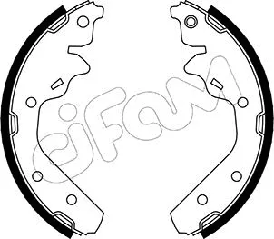 Jeu de mâchoires de frein CIFAM 153-028