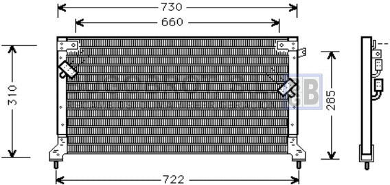 Condenseur, climatisation BUGOBROT 62-SU5040