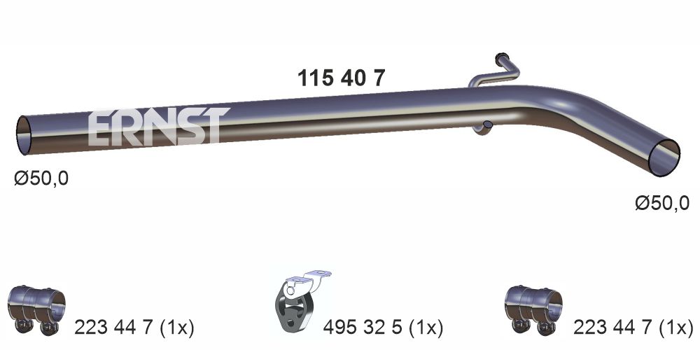 Tuyau d'échappement ERNST 115407