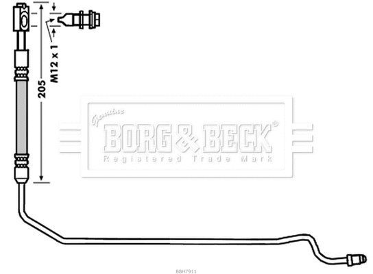 Flexible de frein BORG & BECK BBH7911