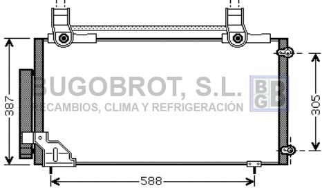 Condenseur, climatisation BUGOBROT 62-HD5186