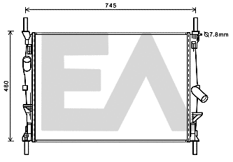 Radiateur, refroidissement du moteur EACLIMA 31R22137