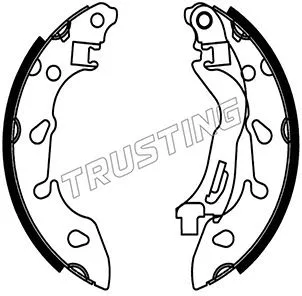 Jeu de mâchoires de frein TRUSTING 034.125