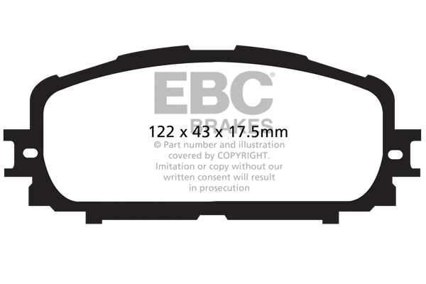 Kit de plaquettes de frein, frein à disque EBC Brakes DP21897