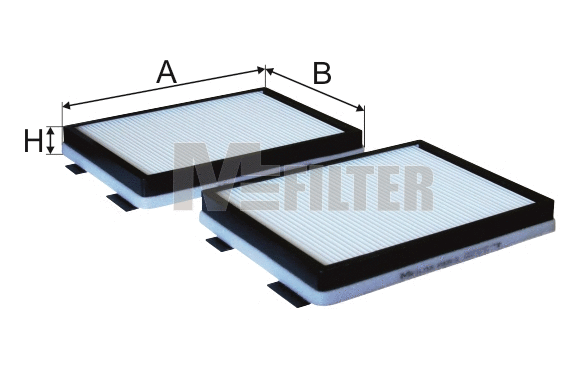 Filtre, air de l'habitacle MFILTER K 905-2