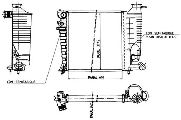 Radiateur, refroidissement du moteur ORDONEZ 1020486809