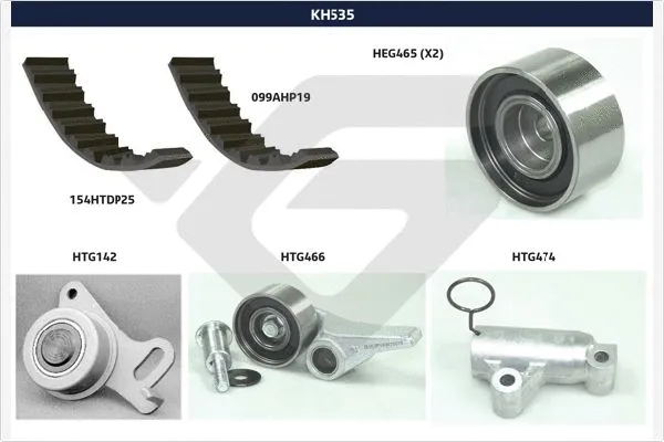 Kit de courroie crantée HUTCHINSON KH 535