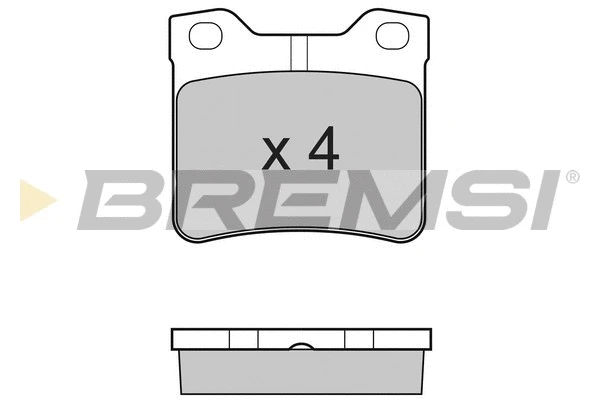 Kit de plaquettes de frein, frein à disque BREMSI BP2728
