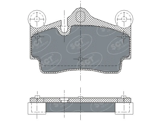 Kit de plaquettes de frein, frein à disque SCT - MANNOL SP 276 PR