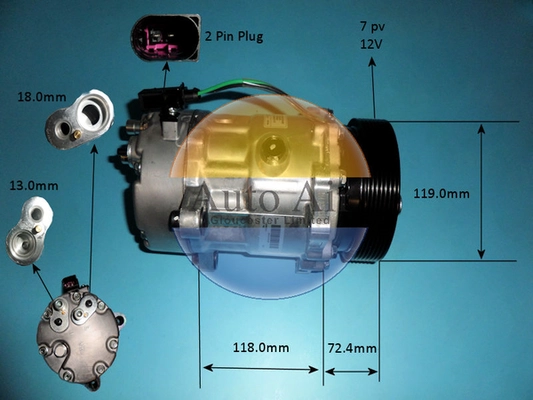 Compresseur, climatisation AUTO AIR GLOUCESTER 14-1208P