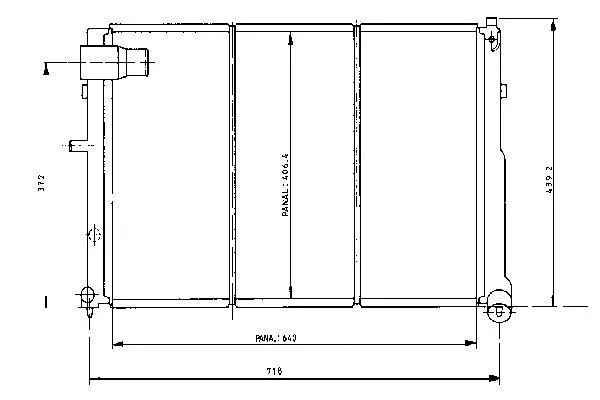Radiateur, refroidissement du moteur ORDONEZ 1020023809