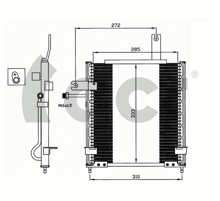 Condenseur, climatisation ACR 300612