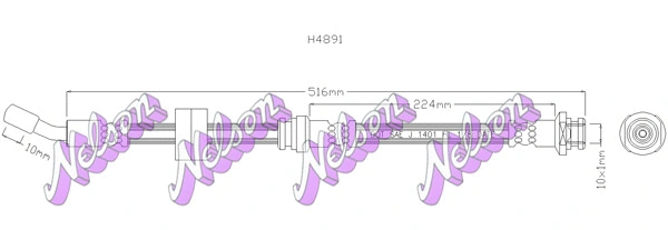 Flexible de frein KAWE H4891