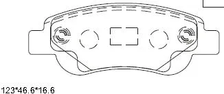 Kit de plaquettes de frein, frein à disque ASIMCO KD0718