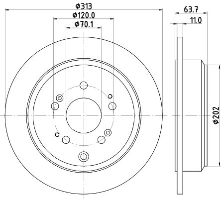 Disque de frein NISSHINBO ND8070K
