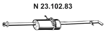 Silencieux arrière EBERSPÄCHER 23.102.83