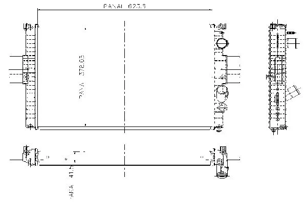 Radiateur, refroidissement du moteur ORDONEZ 1020819809