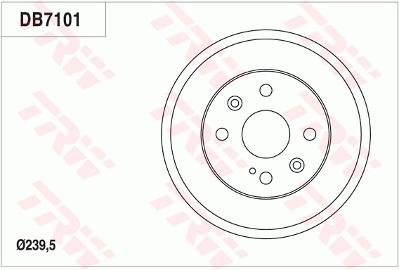 Tambour de frein TRW DB7101