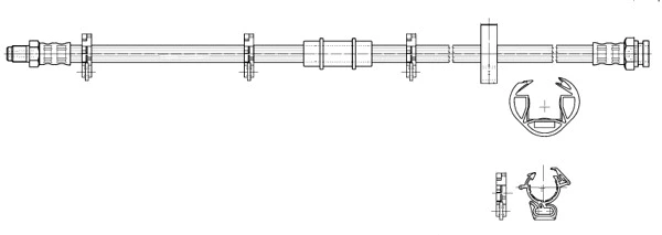 Flexible de frein CEF 516974