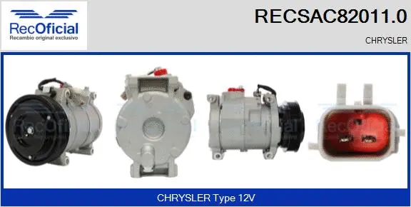 Compresseur, climatisation RECOFICIAL RECSAC82011.0