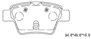 Kit de plaquettes de frein, frein à disque ASIMCO KD7561
