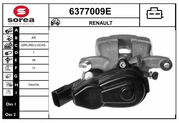 Étrier de frein STARTCAR 6377009E