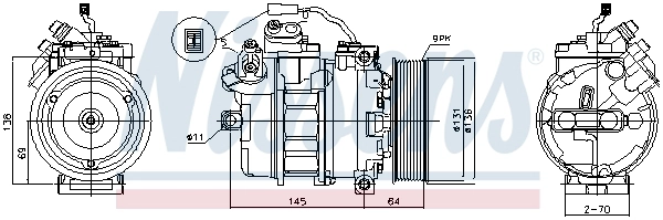 Compresseur, climatisation AVA QUALITY COOLING MEAK357