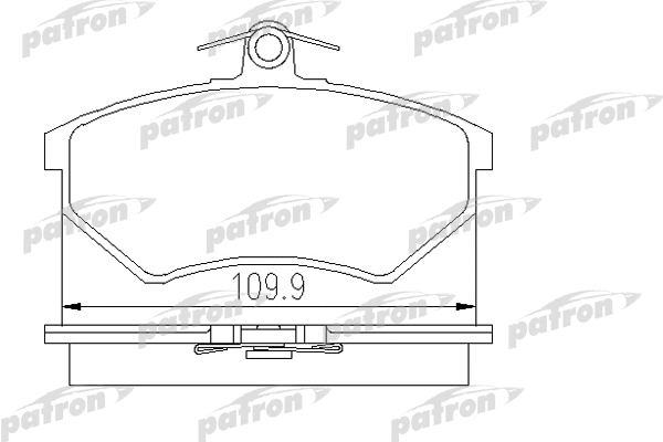 Kit de plaquettes de frein, frein à disque PATRON PBP774