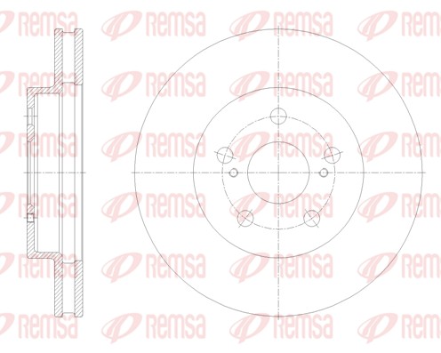 Disque de frein REMSA 62125.10