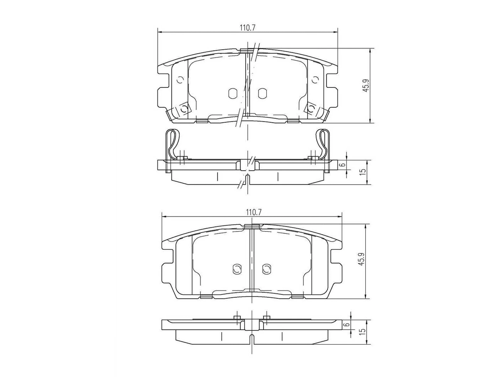 Kit de plaquettes de frein, frein à disque A.Z. Meisterteile AZMT-44-022-1257