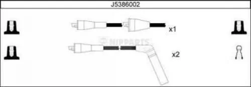 Kit de câbles d'allumage NIPPARTS J5386002