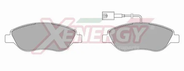 Kit de plaquettes de frein, frein à disque AP XENERGY X40791