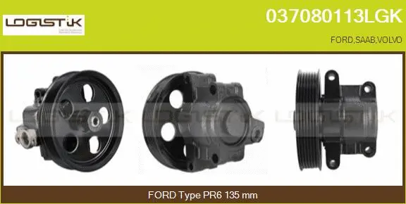 Pompe hydraulique, direction LGK 037080113LGK