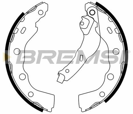 Jeu de mâchoires de frein BREMSI GF0823