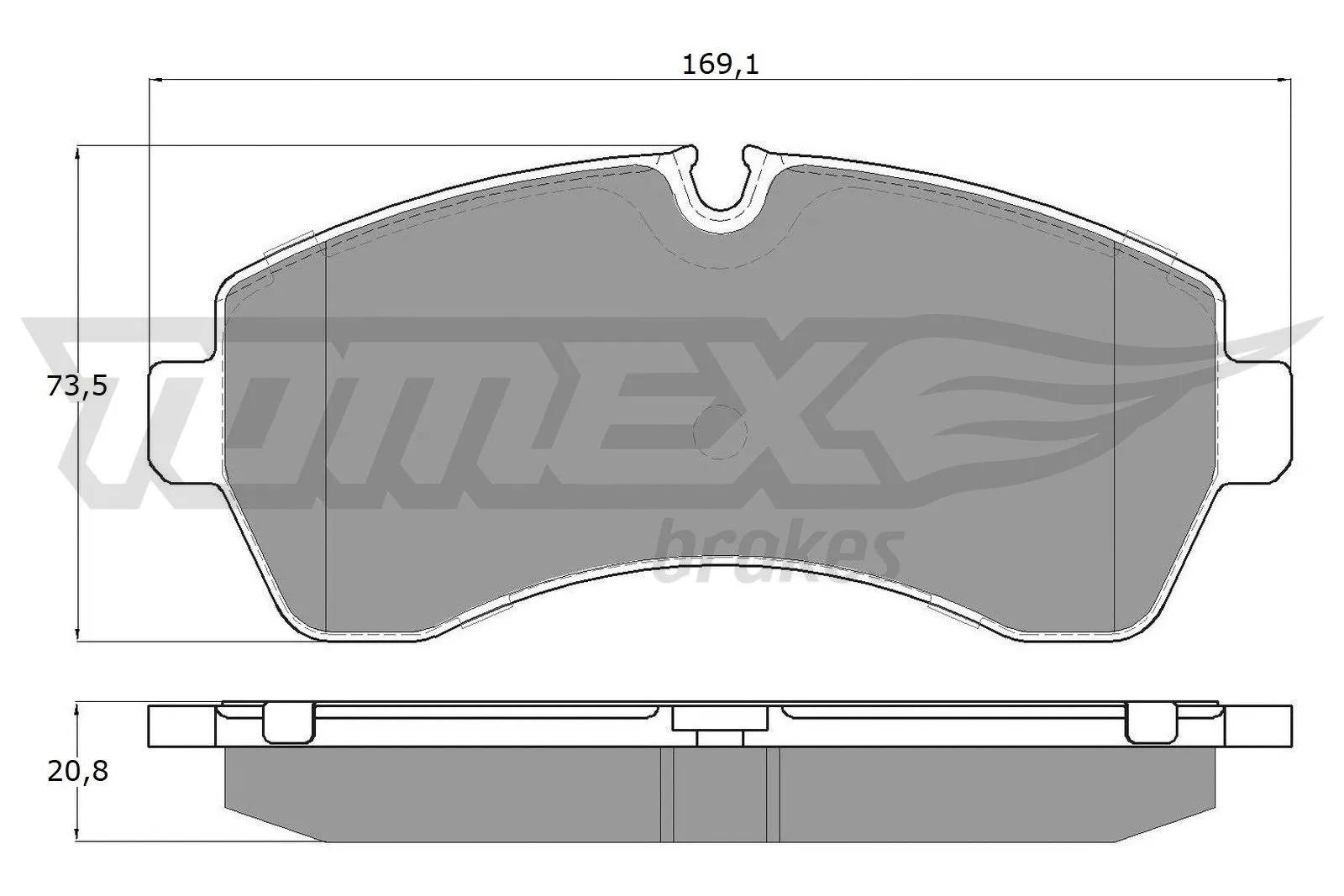Kit de plaquettes de frein, frein à disque TOMEX Brakes TX 14-24