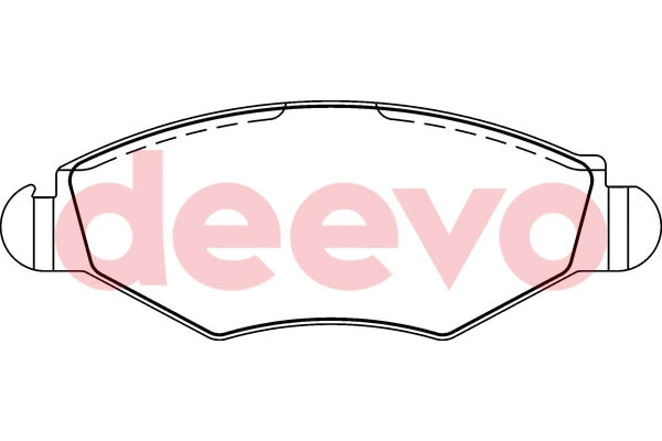 Kit de plaquettes de frein, frein à disque DEEVO BP50560