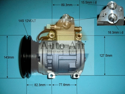 Compresseur, climatisation AUTO AIR GLOUCESTER 14-7422
