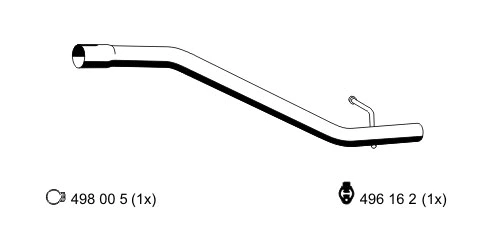 Tuyau d'échappement ERNST 670401