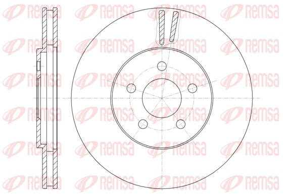 Disque de frein REMSA 6946.10