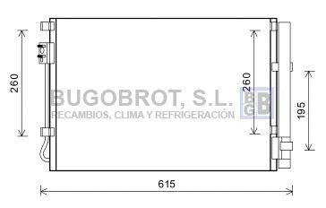 Condenseur, climatisation BUGOBROT 62-KA5207