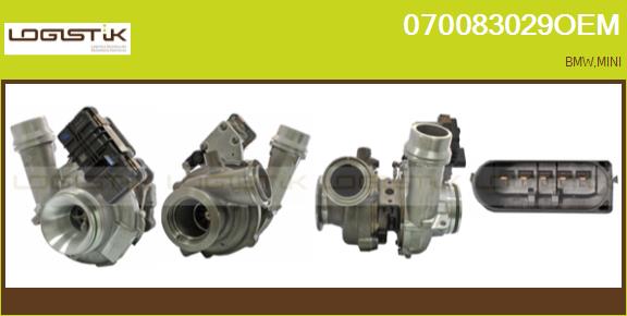 Turbocompresseur, suralimentation LGK 070083029OEM