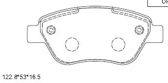 Kit de plaquettes de frein, frein à disque ASIMCO KD7542