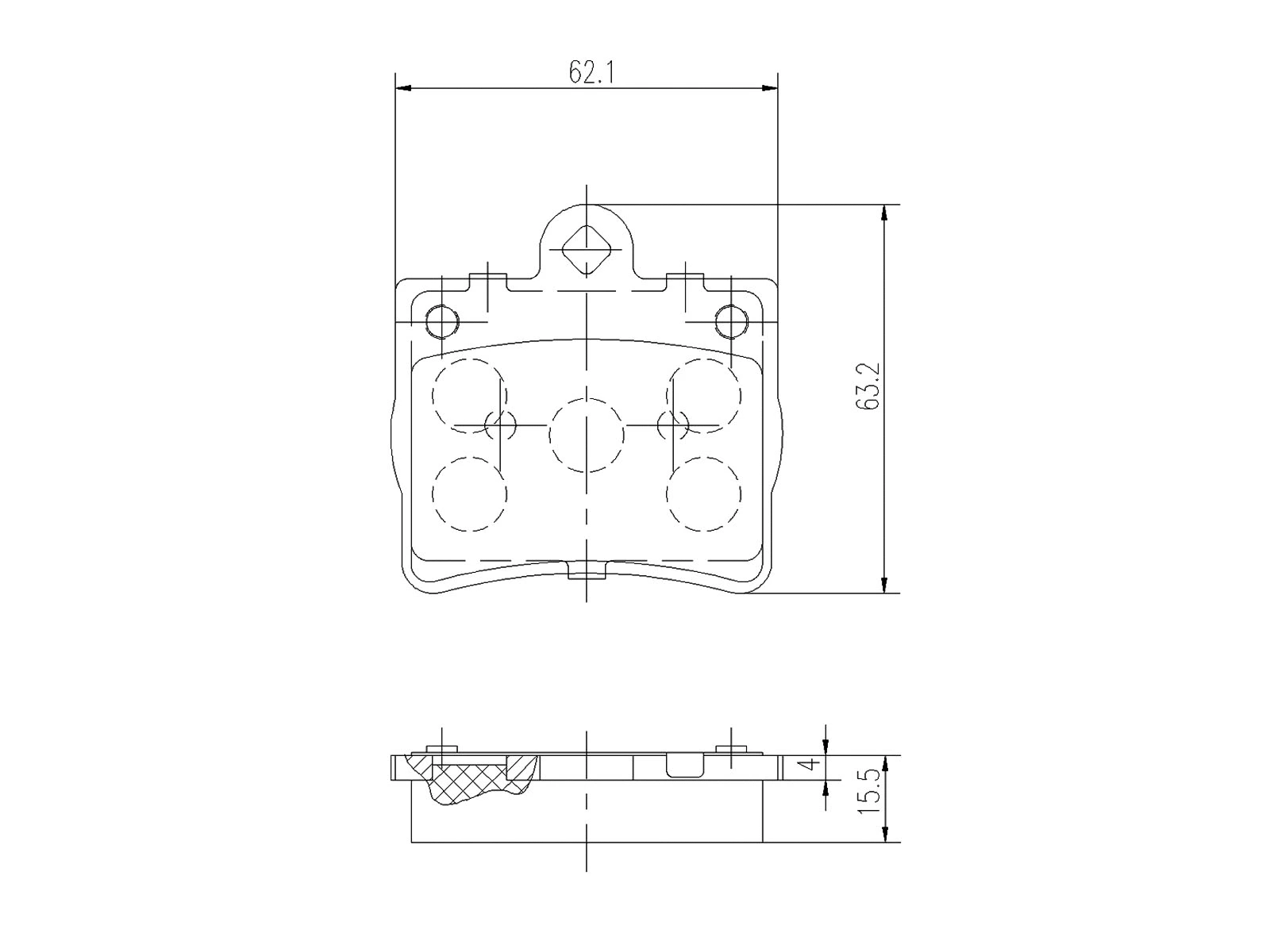 Kit de plaquettes de frein, frein à disque A.Z. Meisterteile AZMT-44-022-1054