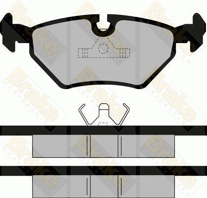 Kit de plaquettes de frein, frein à disque Brake ENGINEERING PA484