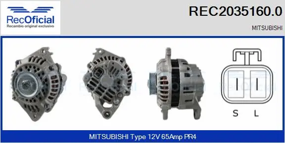 Alternateur RECOFICIAL REC2035160.0