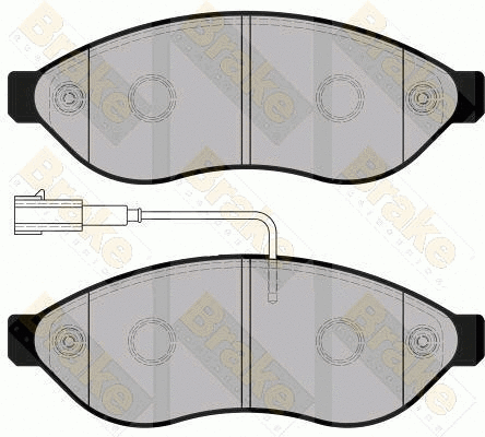 Kit de plaquettes de frein, frein à disque Brake ENGINEERING PA1754